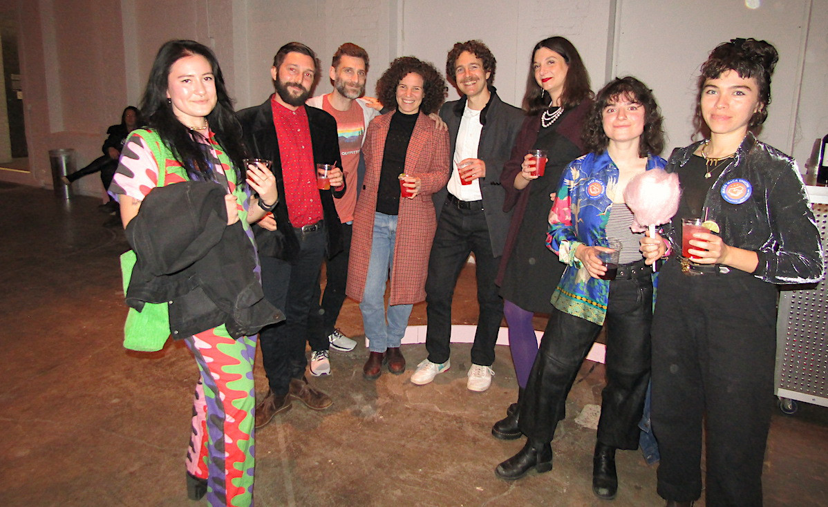 Local artists, musicians, and cultural sector workers showed up in force for the opening reception.