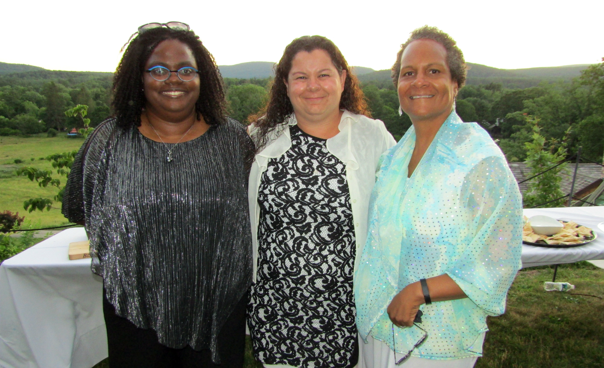 BRIDGE co-founders Gwendolyn VanSant and Marthe Bourdon with staff member Stephanie Wright BRIDGE co-founders Gwendolyn VanSant and Marthe Bourdon with staff member Stephanie Wright