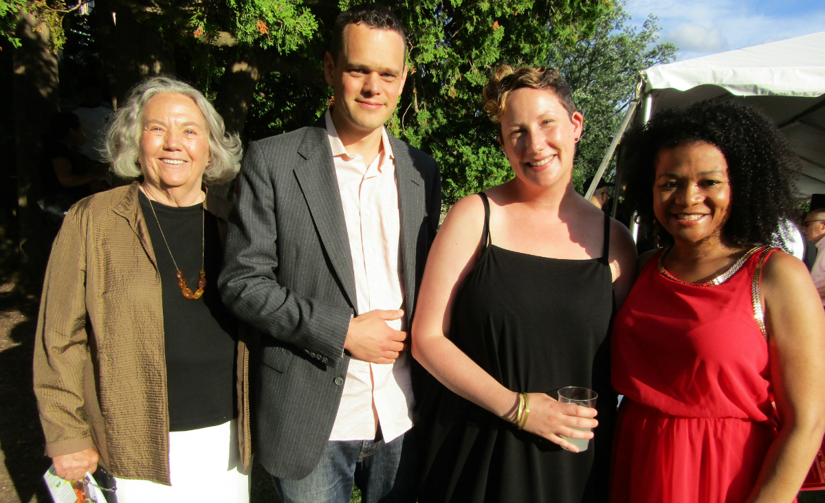 Susan Witt with Dan Neilson, Sara Mugridge and Eden-Renee Hayes of Bard College at Simon's Rock Susan Witt with Dan Neilson, Sara Mugridge and Eden-Renee Hayes of Bard College at Simon's Rock