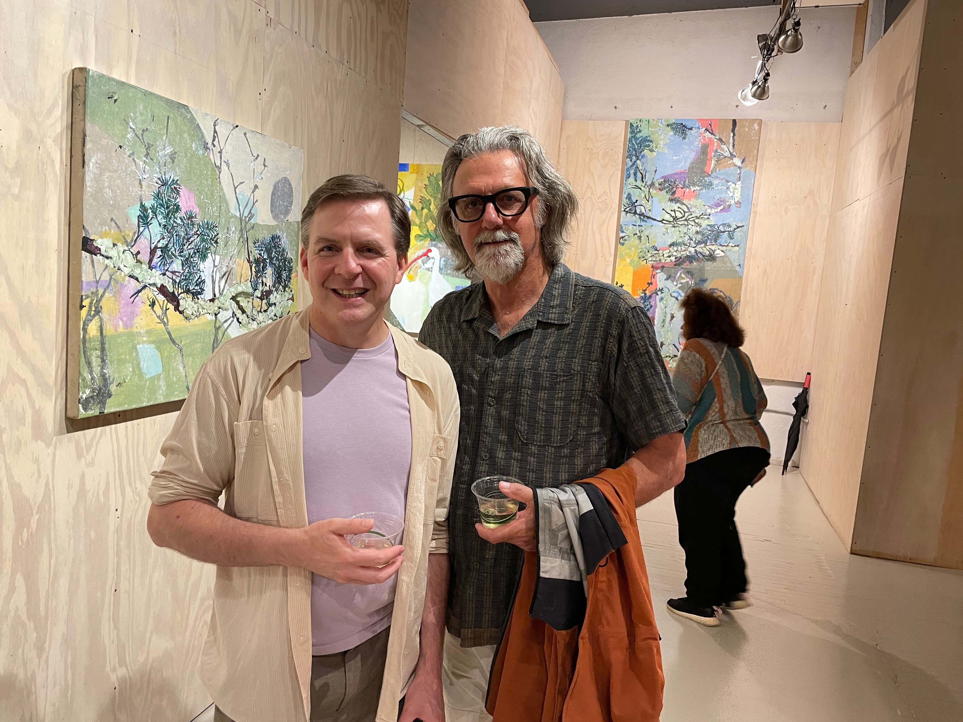 Founder and artistic director of Window on Hudson Jeremy Bullis and painter David Becker