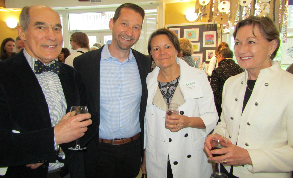Laurence Cohen, board member Ira Grossman, gala committee member Jami Grossman and Linda Mitchell Laurence Cohen, board member Ira Grossman, gala committee member Jami Grossman and Linda Mitchell