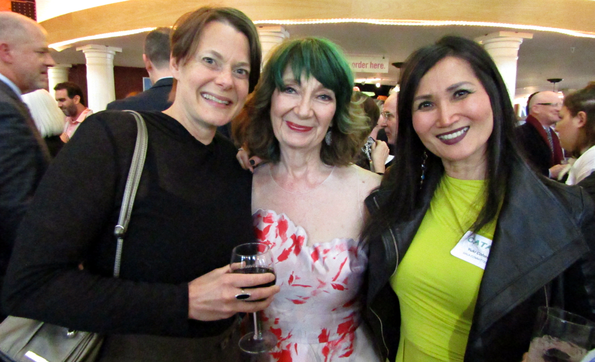 WAM Theatre’s Kristen van Ginhoven, Vicki Bonnington and gala committee member Yuki Cohen WAM Theatre’s Kristen van Ginhoven, Vicki Bonnington and gala committee member Yuki Cohen