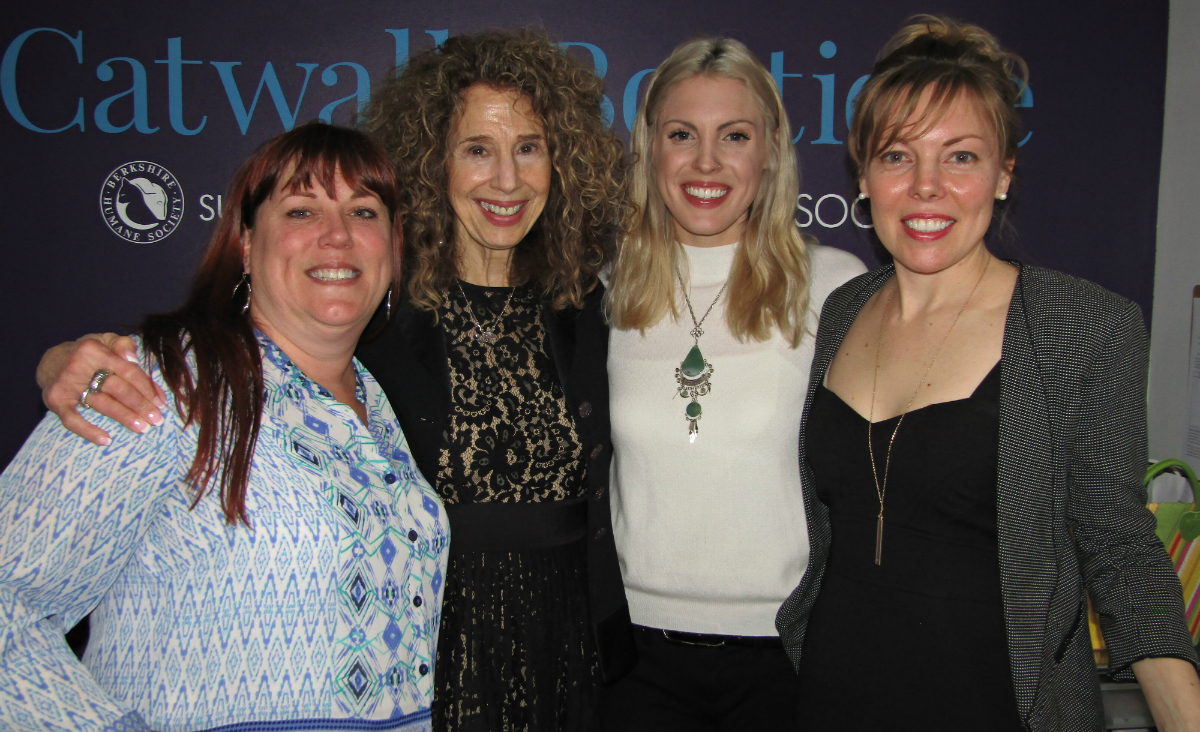 Board member Colleen McGrath, Catwalk co-founder Mimi Rosenblatt, Catwalk Lenox store manager Amy Santella and Elizabeth Nelson, BHS marketing communications manager