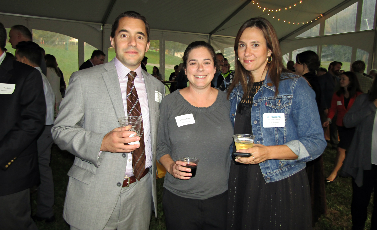 "Under 40 Change Maker" nominee Jesse Cook-Dubin with Michele Butler and Jodi Joseph, who accepted the "Growing / Advancing the Berkshire Economy" Award for MASS MoCA "Under 40 Change Maker" nominee Jesse Cook-Dubin with Michele Butler and Jodi Joseph, who accepted the "Growing / Advancing the Berkshire Economy" Award for MASS MoCA