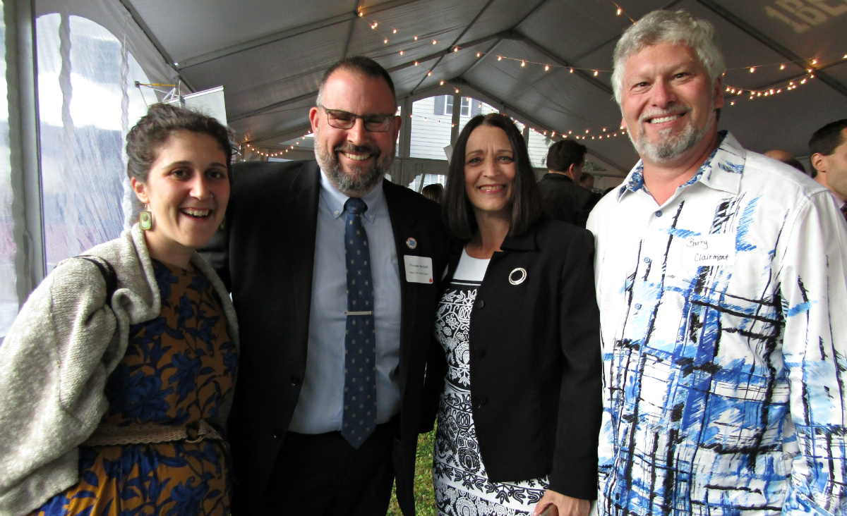 "Under 40 Change Maker" Award winner Jess Sweeney, North Adams Mayor Tom Bernard, Pittsfield Mayor Linda Tyer and Barry Clairmont "Under 40 Change Maker" Award winner Jess Sweeney, North Adams Mayor Tom Bernard, Pittsfield Mayor Linda Tyer and Barry Clairmont