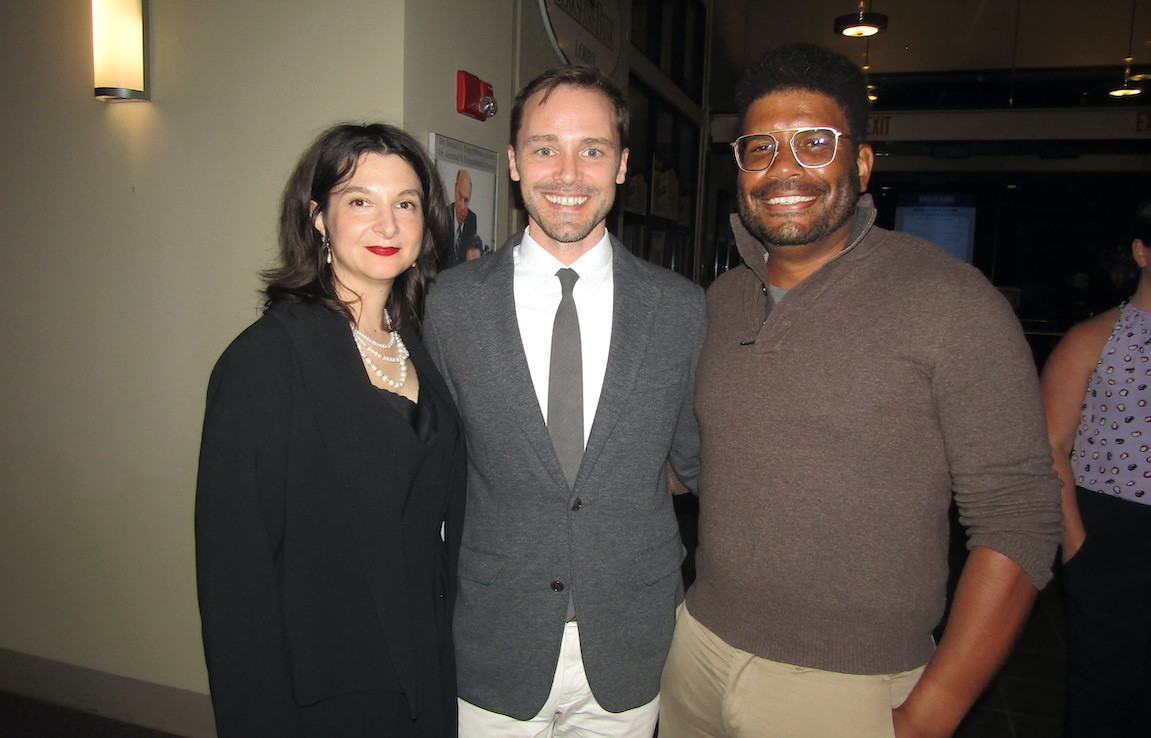 Nico Dery, Under 40 Change-maker finalist Andrew Fitch, and author Dennis Wall
