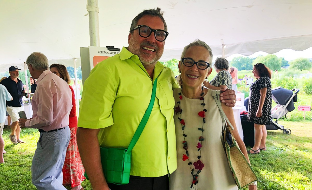 The Sylvia Center's Executive Director Jonathan Cetnarski with its founder, Liz Neumark The Sylvia Center's Executive Director Jonathan Cetnarski with its founder, Liz Neumark
