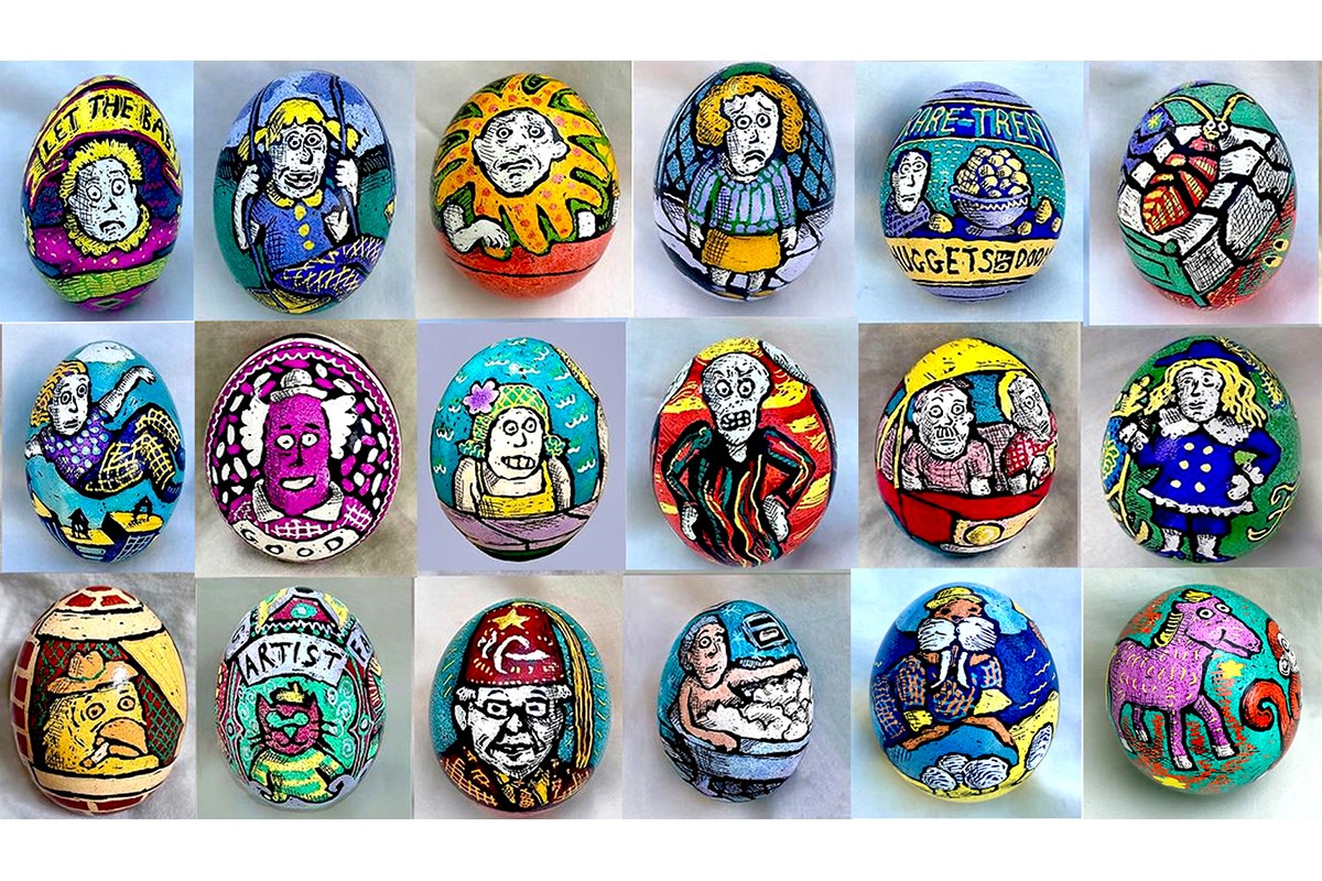 Chast's pandemic pysanky eggs Chast's pandemic pysanky eggs