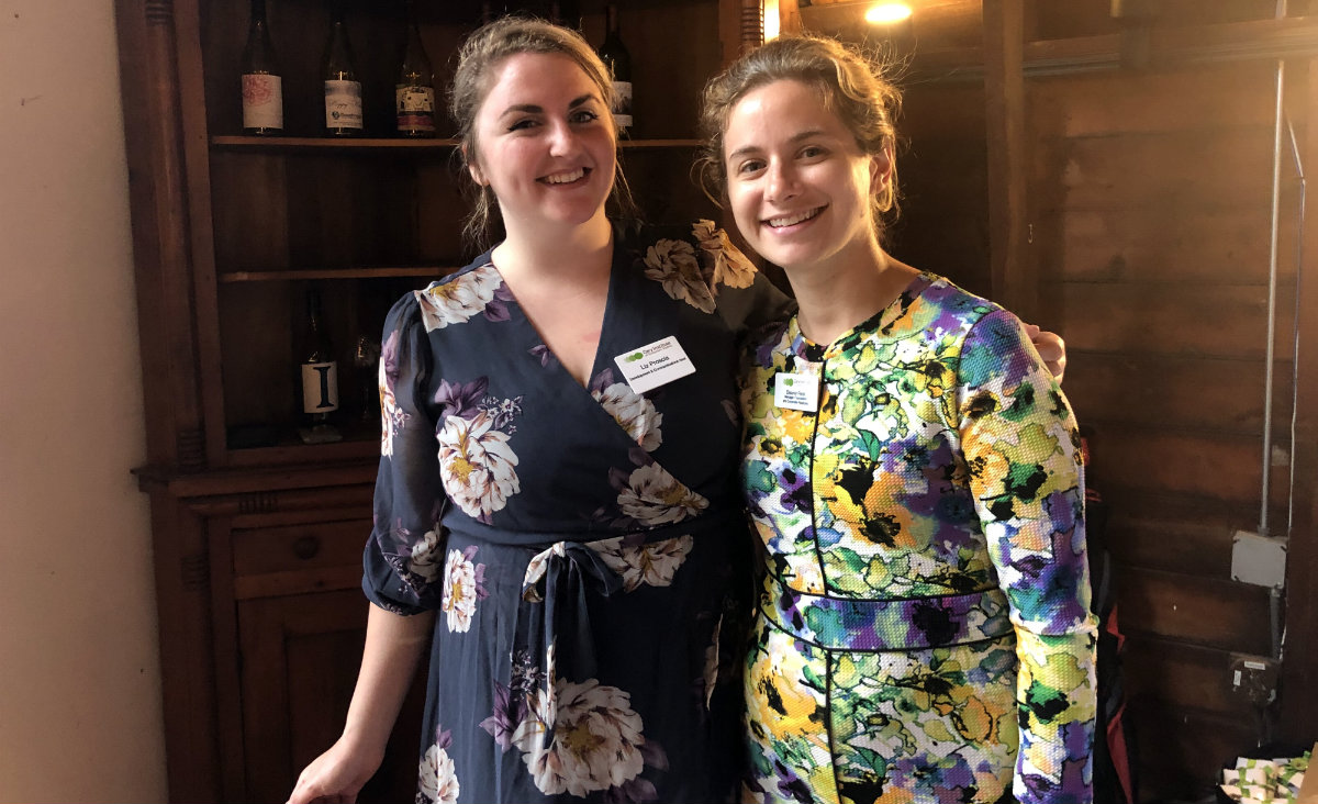Liz Proscia, Cary Institute's development and communications assistant, and Eleanor Peck, manager of foundation and corporate relations. Liz Proscia, Cary Institute's development and communications assistant, and Eleanor Peck, manager of foundation and corporate relations.