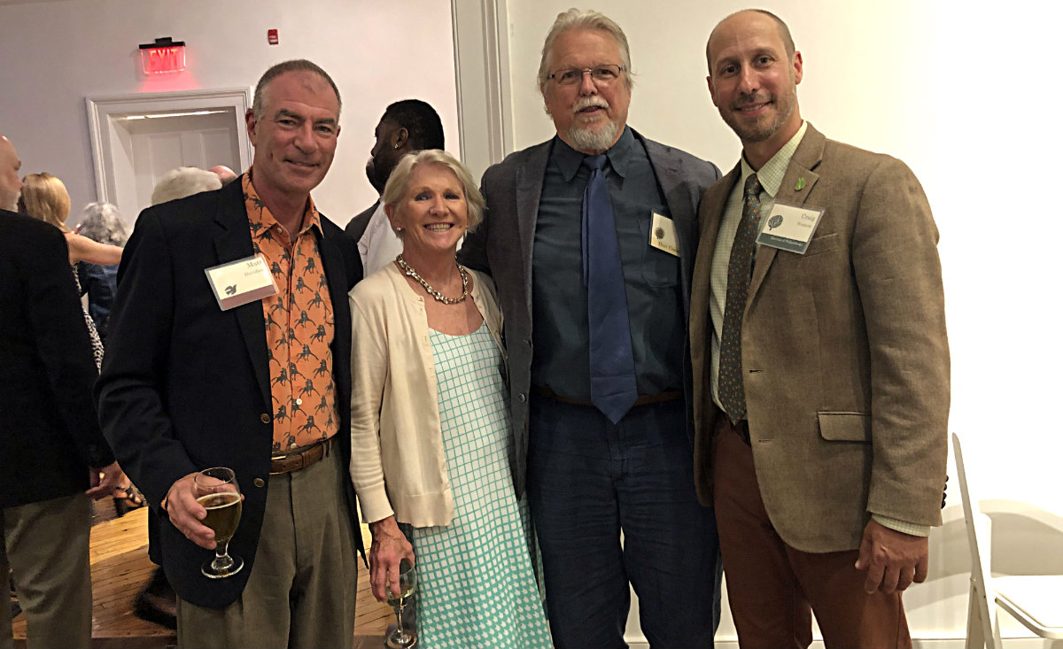 Matt and Amy Davison, Clay Hiles and Craig Westcott, the CLC's director of philanthropy