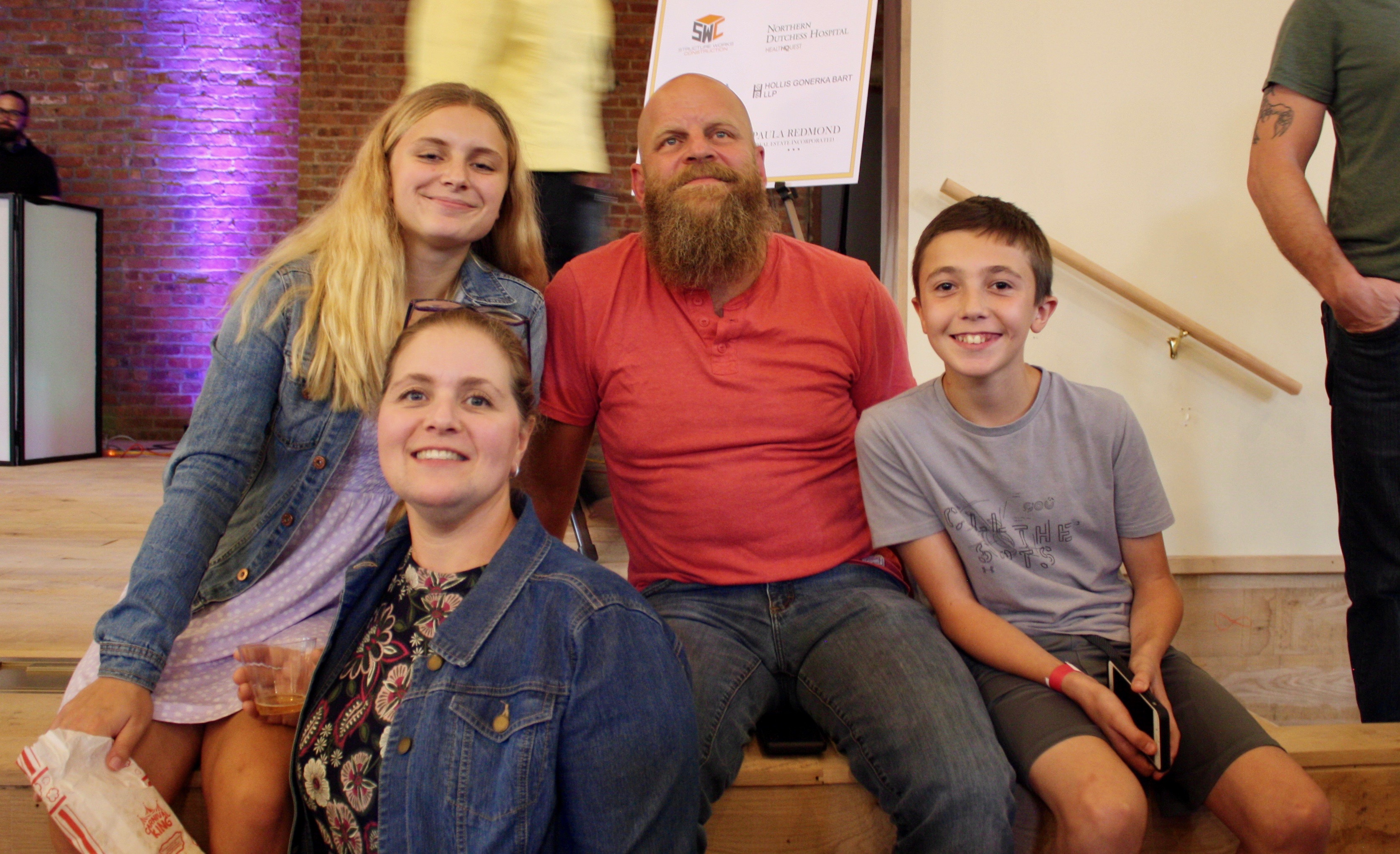 Pine Plains family Chloe, Amy and Carl Baden with nephew Connor Benack