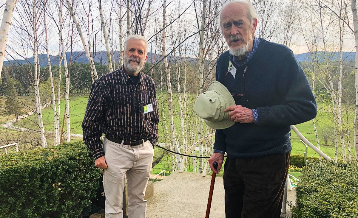 Cornwall residents and sculptors David Colbert and Tim Prentice, who said he received "cosmic criticism" from George Rickey and was "blessed by the master." Cornwall residents and sculptors David Colbert and Tim Prentice, who said he received "cosmic criticism" from George Rickey and was "blessed by the master." 