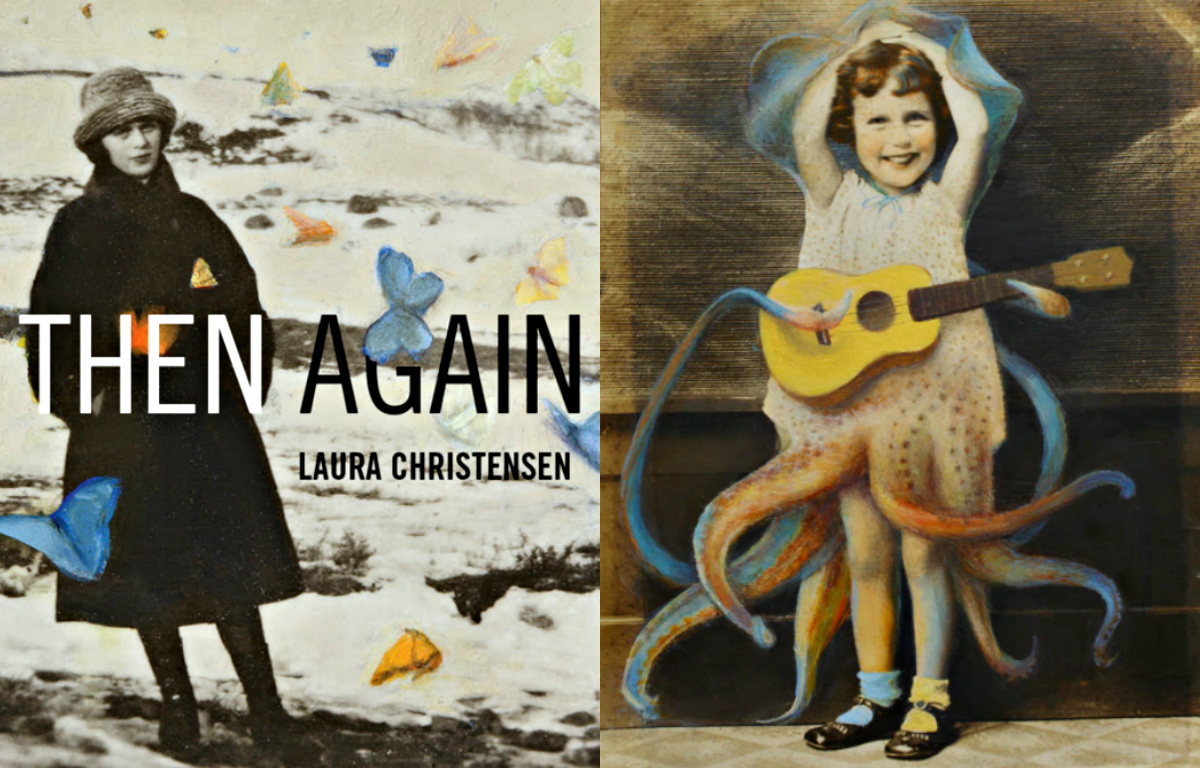 The cover of THEN AGAIN is a painted found photo by Christensen;&nbsp;one of&nbsp;Christensen's painted pieces in the book.