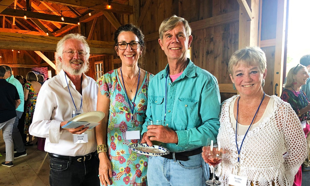 Donald Cook, a volunteer on VIM's behavior health team; Chrstine Martin, Scott MacKenzie, and Scottie Mills, a nurse who also volunteers at VIM Donald Cook, a volunteer on VIM's behavior health team; Chrstine Martin, Scott MacKenzie, and Scottie Mills, a nurse who also volunteers at VIM