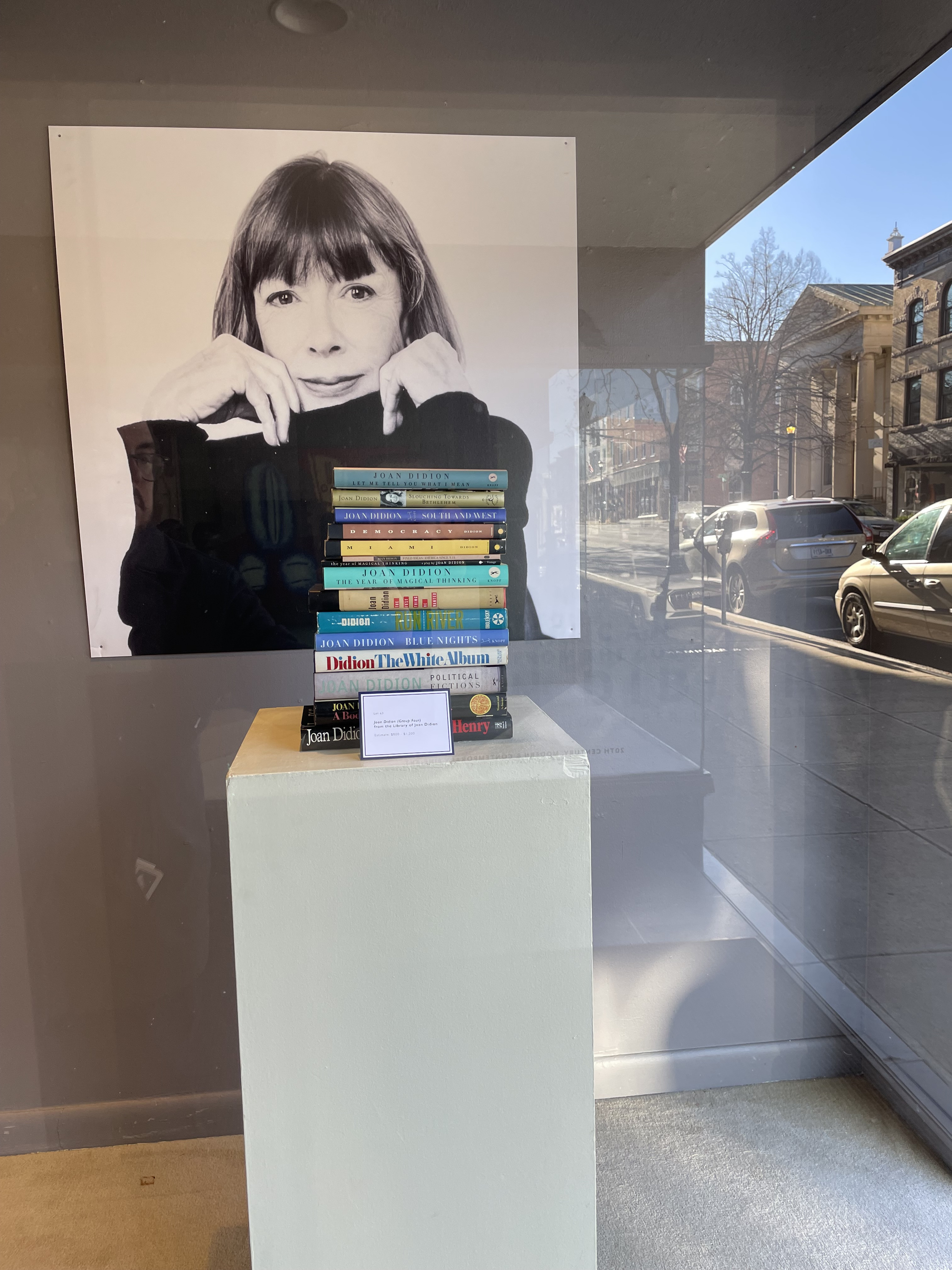 Joan&nbsp;Didion's copies of her own books, up for auction at Stair Galleries in Hudson