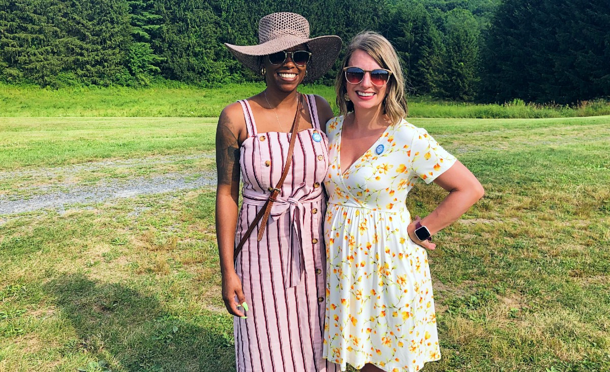 The Sylvia Center's Doreece Dyer, teen program manager; and Selina Preyer-Blakney, education director The Sylvia Center's Doreece Dyer, teen program manager; and Selina Preyer-Blakney, education director