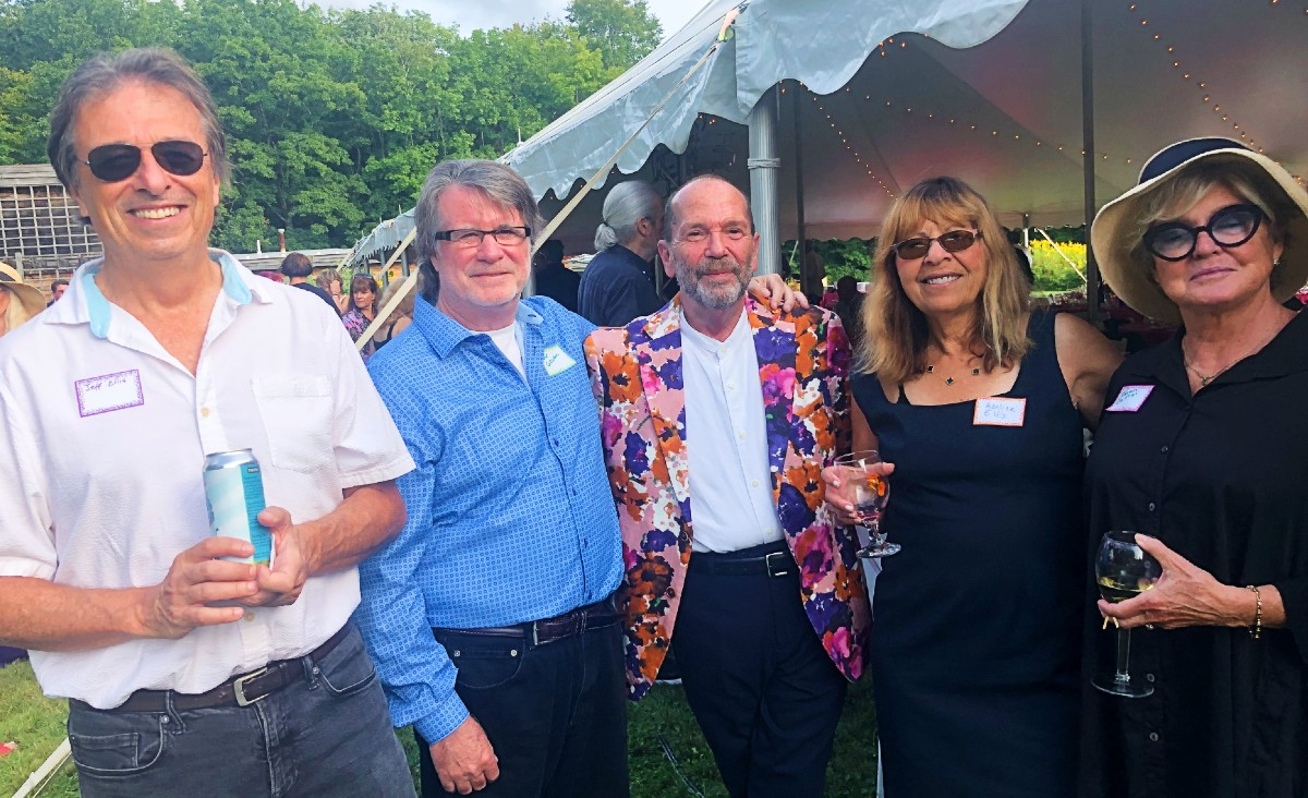 Jeff Ellis, Joe Corcoran, Albert Halpern, Adeline Ellis and Karen Cellina, a Millay Arts alum Jeff Ellis, Joe Corcoran, Albert Halpern, Adeline Ellis and Karen Cellina, a Millay Arts alum