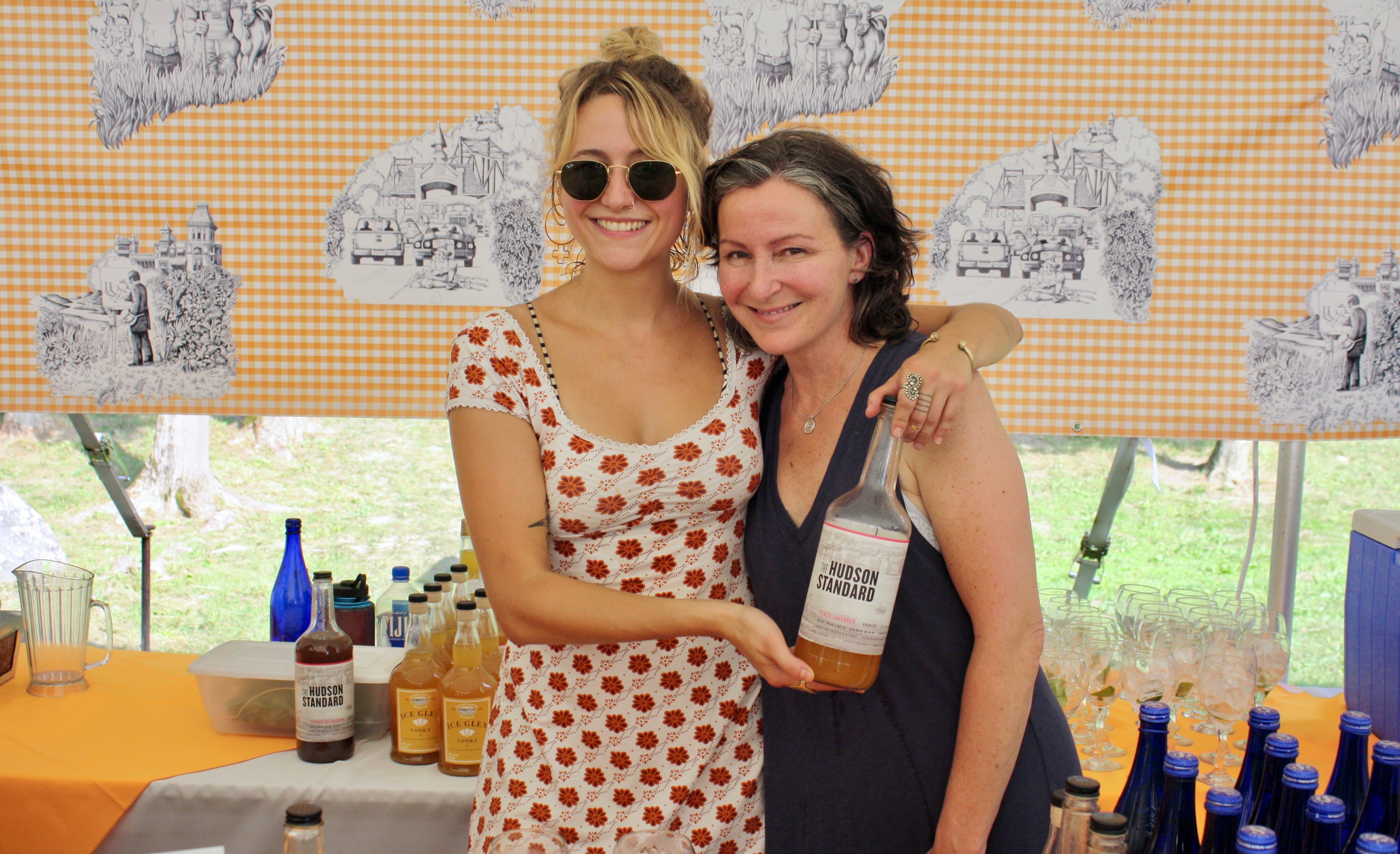 The Hudson Standard's&nbsp;Emily Oephelia and Marianna Corville did their best to keep everyone cool with signature cocktails featuring their gourmet mixers.
