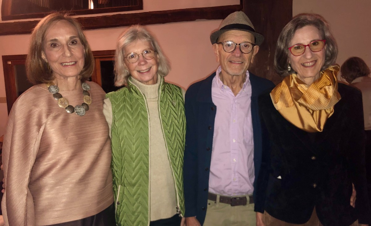 Cathy Redlich, "Centuries" underwriter and Ancram Center board president; MC Stockl, Jonathan Flamm and Suzan Flamm