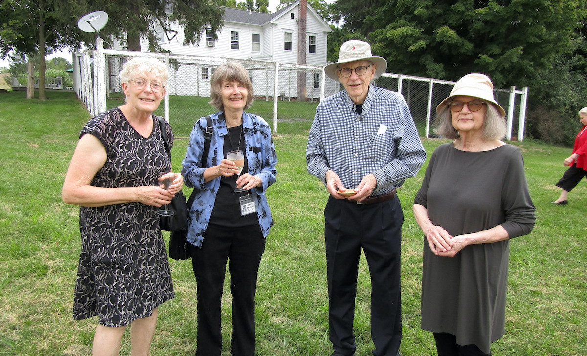 Hannah Leckman, gala committee member Susan Gaustad, Parry Teasdale, and Carol&nbsp;Vontobel