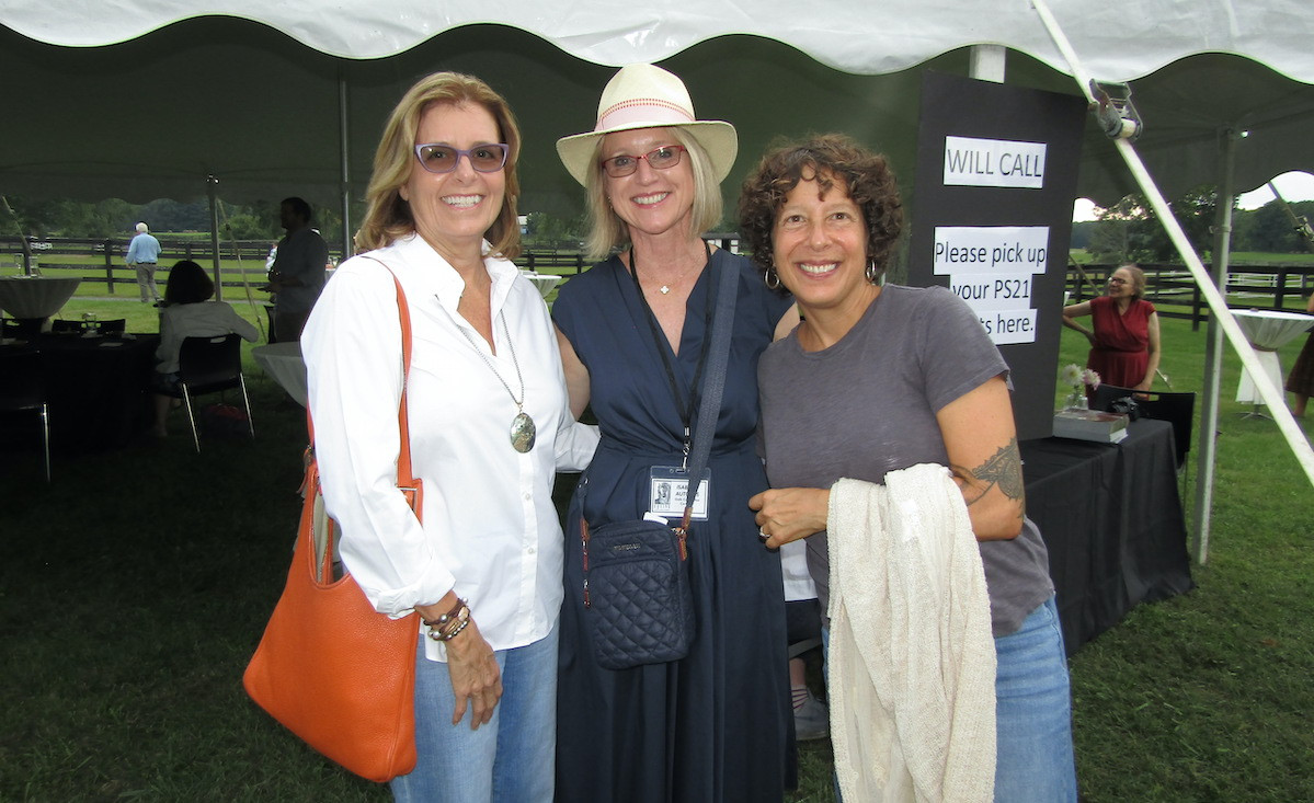 Ghent Town Board member Patti Matheney, gala committee chair Isabelle Autones, and Cari Naftali