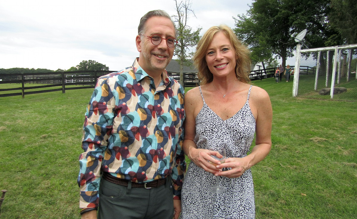 Art Omi Co-Executive Director Gavin Berger and artist Kinga Czerska