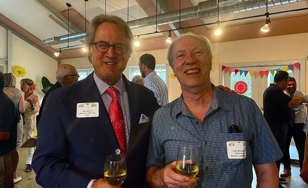 Eric Federer and John Reynolds, both LitNet board members