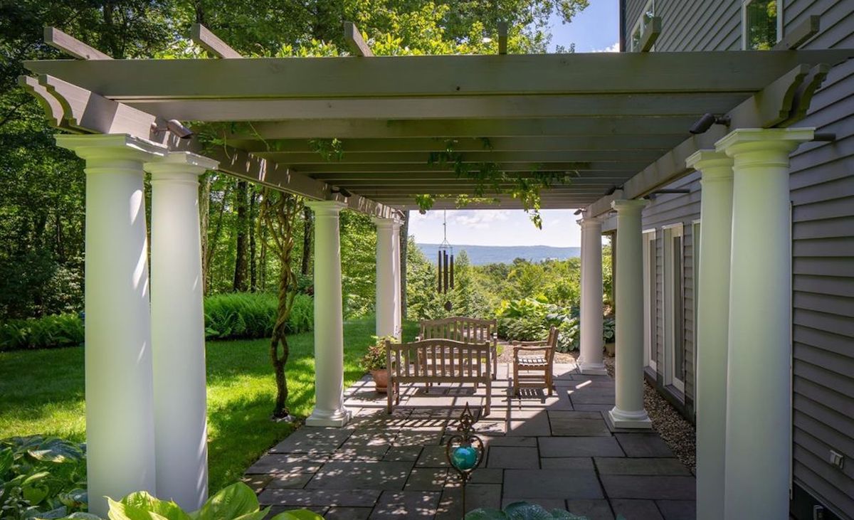 Pergola covered terrace