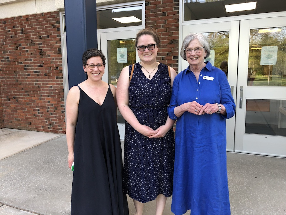 Jenni Freidman, educational director at Five Points Arts; Jessica Fallis, an artist; and Judith McElhone, founder and executive director of Five Points Arts