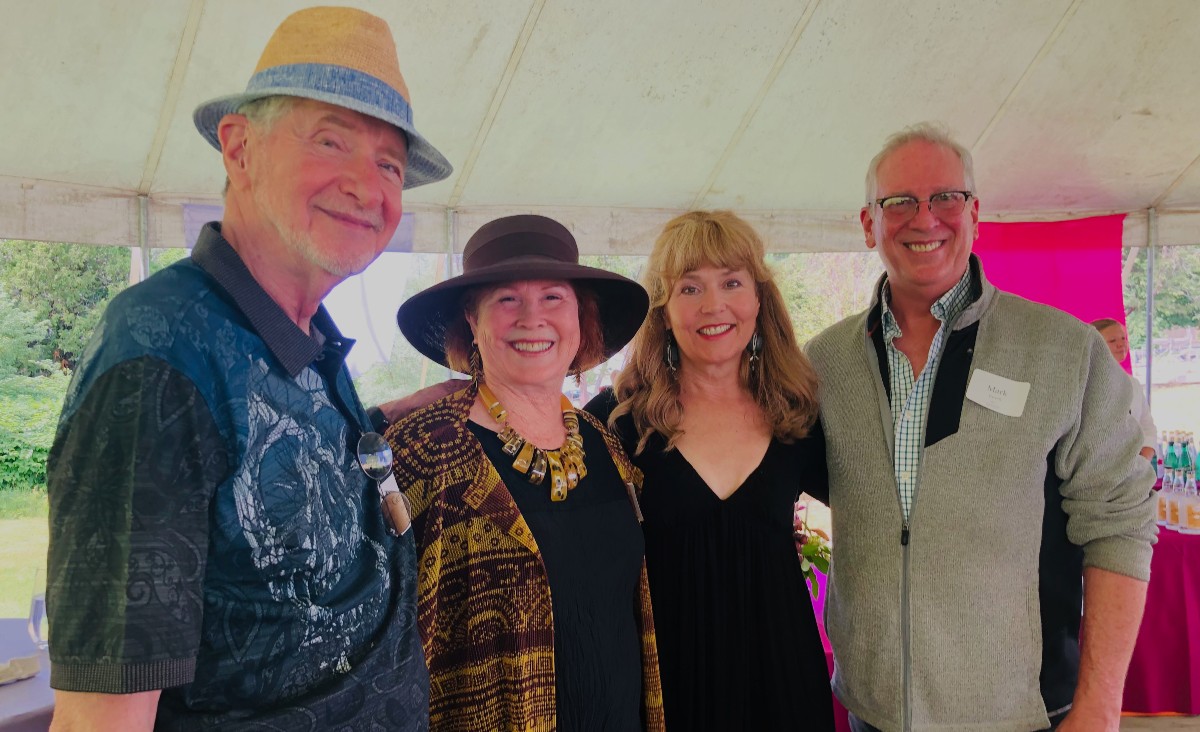 Gerry Fultz, Claudia Perles,&nbsp;Elizabeth Aspenlieder,&nbsp;and Mark Farrell at Shakespeare &amp; Company's gala