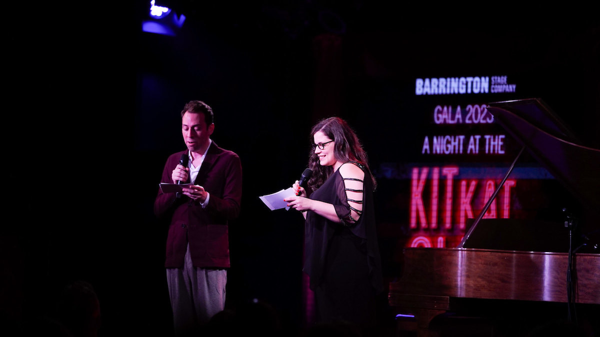 Barrington Stage Artistic Director Alan Paul and Managing Director Meredith Lynsey Schade welcome the guests. Photos by Arden Dickson and Julia Kaplan.
