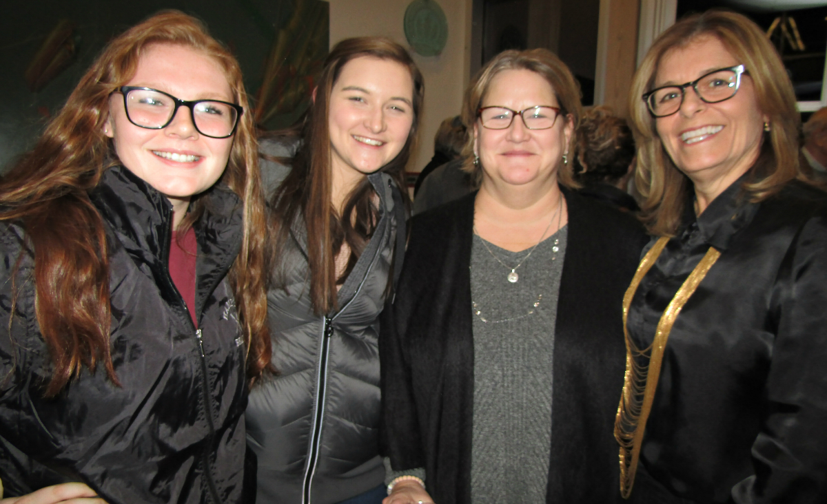 Jordan Simmons, Meghan Radley, Ghent&nbsp;town clerk Michelle Radley, whose photo is in the show, and town councilor Patti Metheney