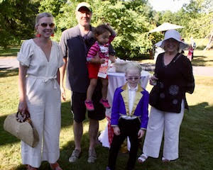 Attorneys Avery Gilbert and David Waltzer with Zaya Waltzer, Moses Bendiner and Tina Shaffer. Attorneys Avery Gilbert and David Waltzer with Zaya Waltzer, Moses Bendiner and Tina Shaffer.