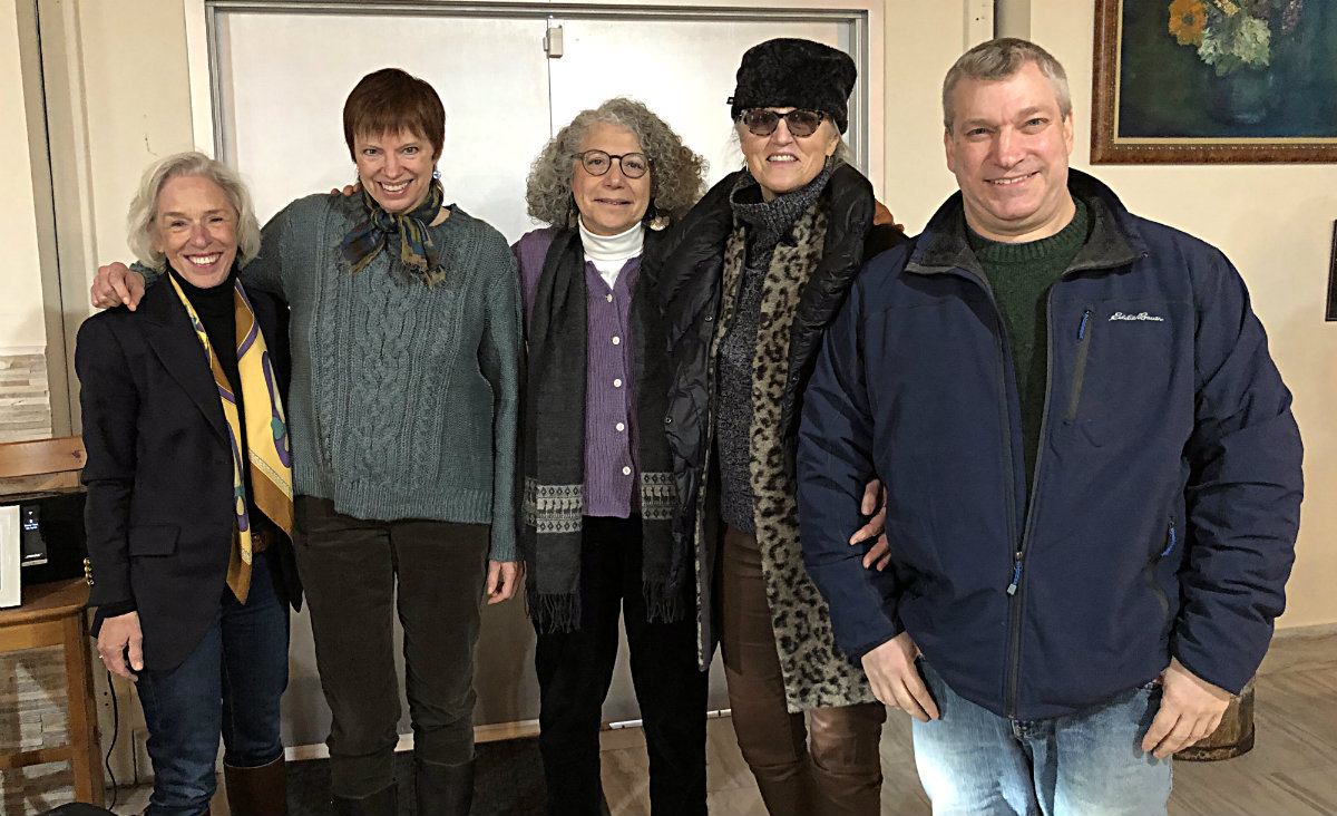 Sara McWilliams, Meryl Enerson, Suzanne Michael, Diane Hersey and Frederic Rudman of Enervision Media