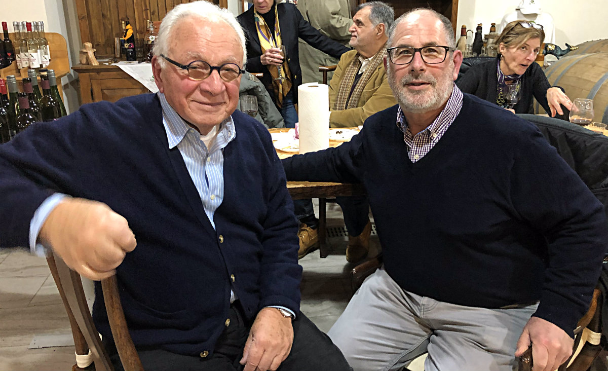 Board president Peter Cervi and board member Richard Koweek