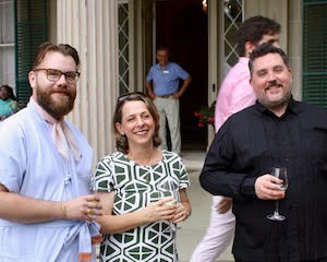 Producers&nbsp;Caleb Hammons&nbsp;and Nunally Kersh&nbsp;with&nbsp;Thaddeus Strassberger, director of the Anton Rubinstein opera &ldquo;Demon,&rdquo; running through Aug. 5 at SummerScape.