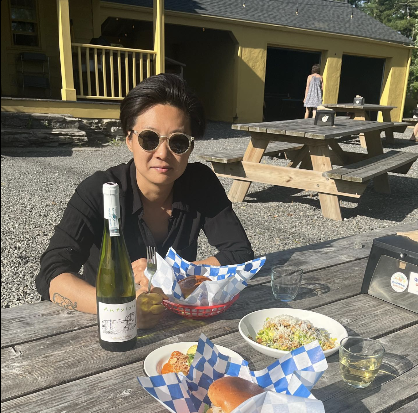 Chef Hannah Wong relaxes after a successfull popup at Quinnie's. Chef Hannah Wong relaxes after a successfull popup at Quinnie's. 