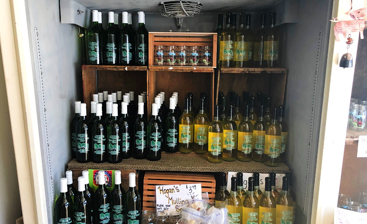 A selection of Hogan's hard ciders