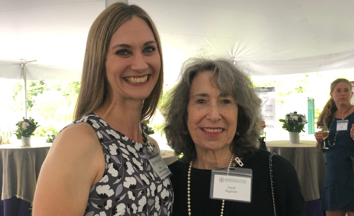 Elisa Haskins-Vaughan, Berkshire South's director of development and communications, and Carol Saginaw, a board member Elisa Haskins-Vaughan, Berkshire South's director of development and communications, and Carol Saginaw, a board member
