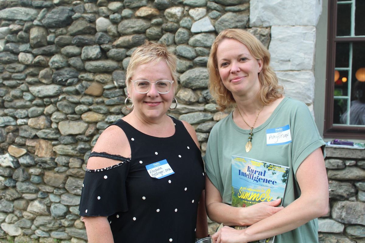 Alexandra Heddinger, director of development at CATA, and Amy Truax, development manager for the Flying Cloud Institute