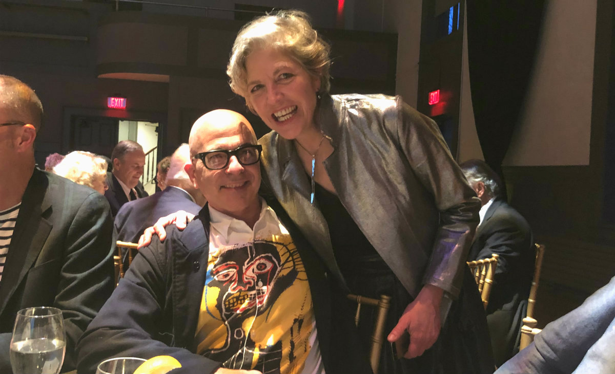 Choreographer Stephen Petronio, whose company will be performing as part&nbsp;of a 6-week celebration of the Merce Cunningham Centennial at Hudson Hall, with Executive Director Tambra Dillon.