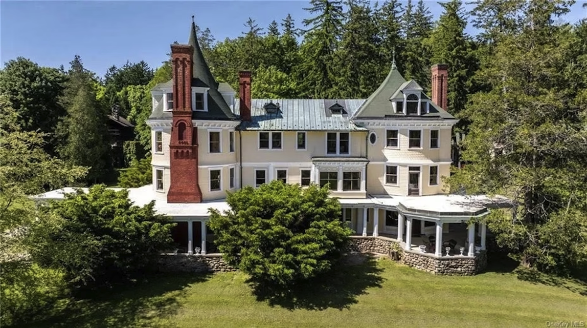 The main house today, bowling alley over it's shoulder. Photos courtesy of&nbsp;Heather Croner Real Estate Sotheby's International Realty.