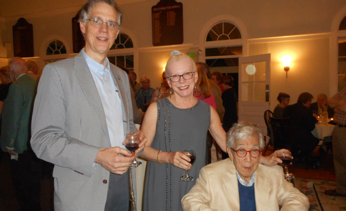 Board member Michael Wise with music lovers Bev and Dave Hosokawa. Board member Michael Wise with music lovers Bev and Dave Hosokawa.