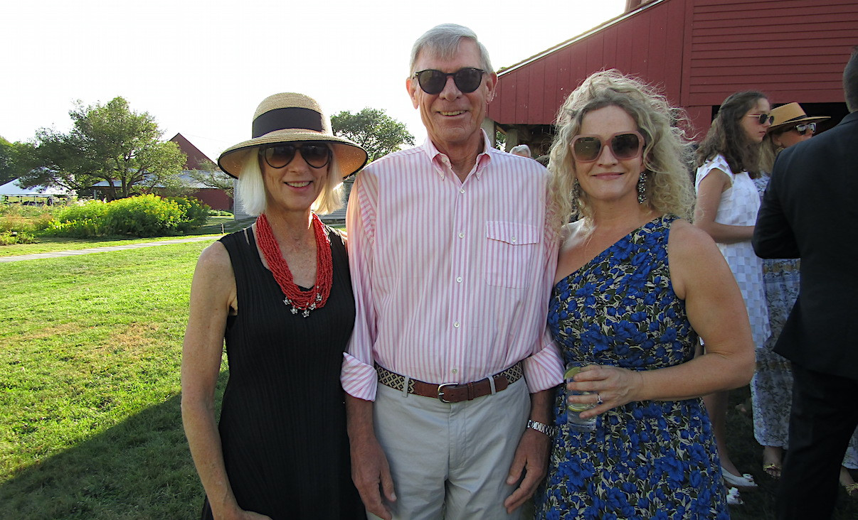 Gala committee members Joan and Jim Hunter with Bridget Rigas
