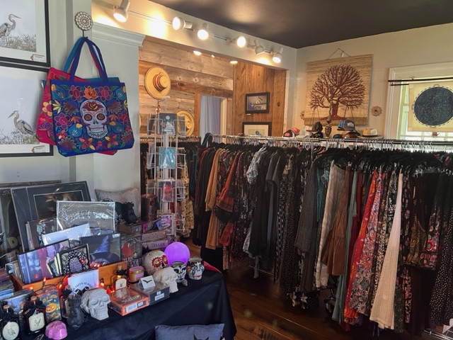 The shop&rsquo;s inventory includes&nbsp;antiques and rare finds,&nbsp;clothing sourced from companies with ethical labor practices, a variety of gems and crystals, apothecary goods, tarot decks,&nbsp;jewelry, and more.&nbsp;