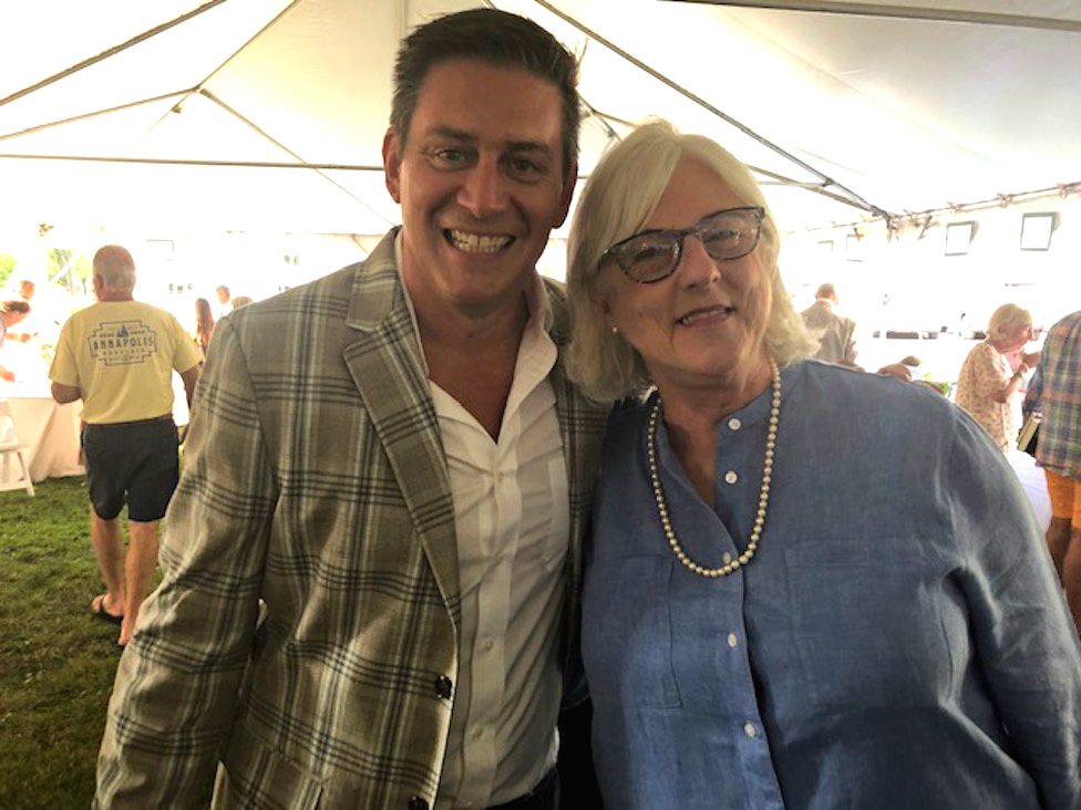 Board member Graham Klemm and former Library Director Meg Szalewicz.&nbsp;All photos by&nbsp;Gretchen Hachmeister.&nbsp;