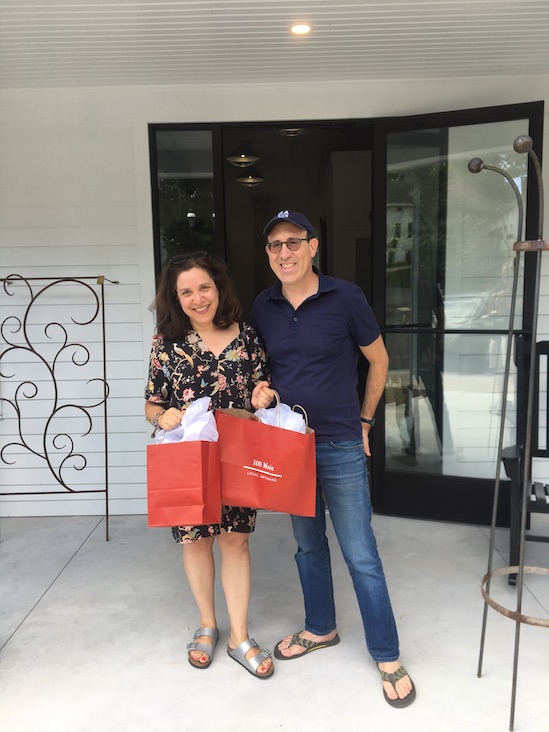 ELLE Decor executive editor Ingrid Abramovitch and Joel Simon.&nbsp;Shopper photographs by Dan Shaw