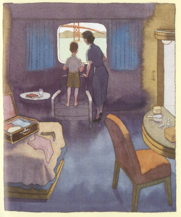 James McMullan, 2014. Illustration for Leaving China: An Artist Paints His World War II Childhood by James McMullan. Watercolor on paper. Collection of the artist. Image © James McMullan. All rights reserved. James McMullan, 2014. Illustration for Leaving China: An Artist Paints His World War II Childhood by James McMullan. Watercolor on paper. Collection of the artist. Image © James McMullan. All rights reserved.