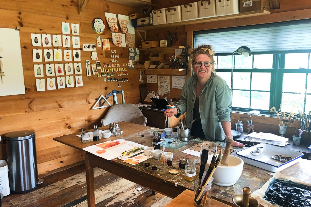 Jill Duffy in her studio