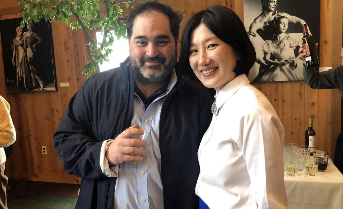 Louis Venturelli of Millerton and Executive Director Sonja Kostich. Louis Venturelli of Millerton and Executive Director Sonja Kostich.